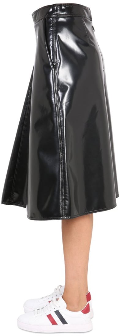Moncler Flared Black Skirt Zwart