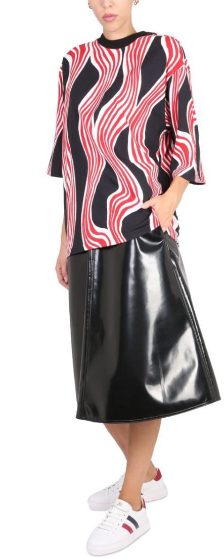 Moncler Flared Black Skirt Zwart