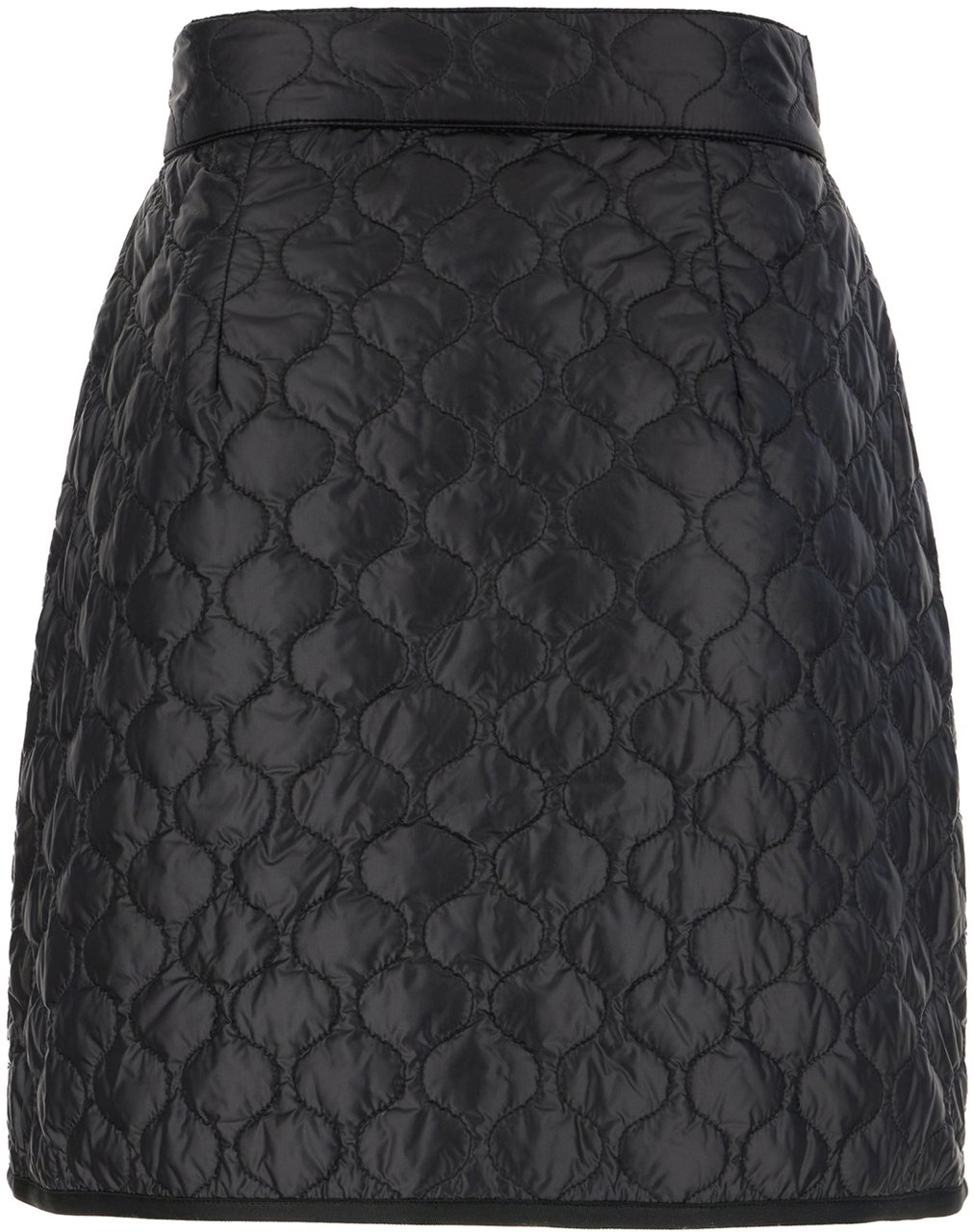 Moncler Moncler Black nylon skirt Zwart