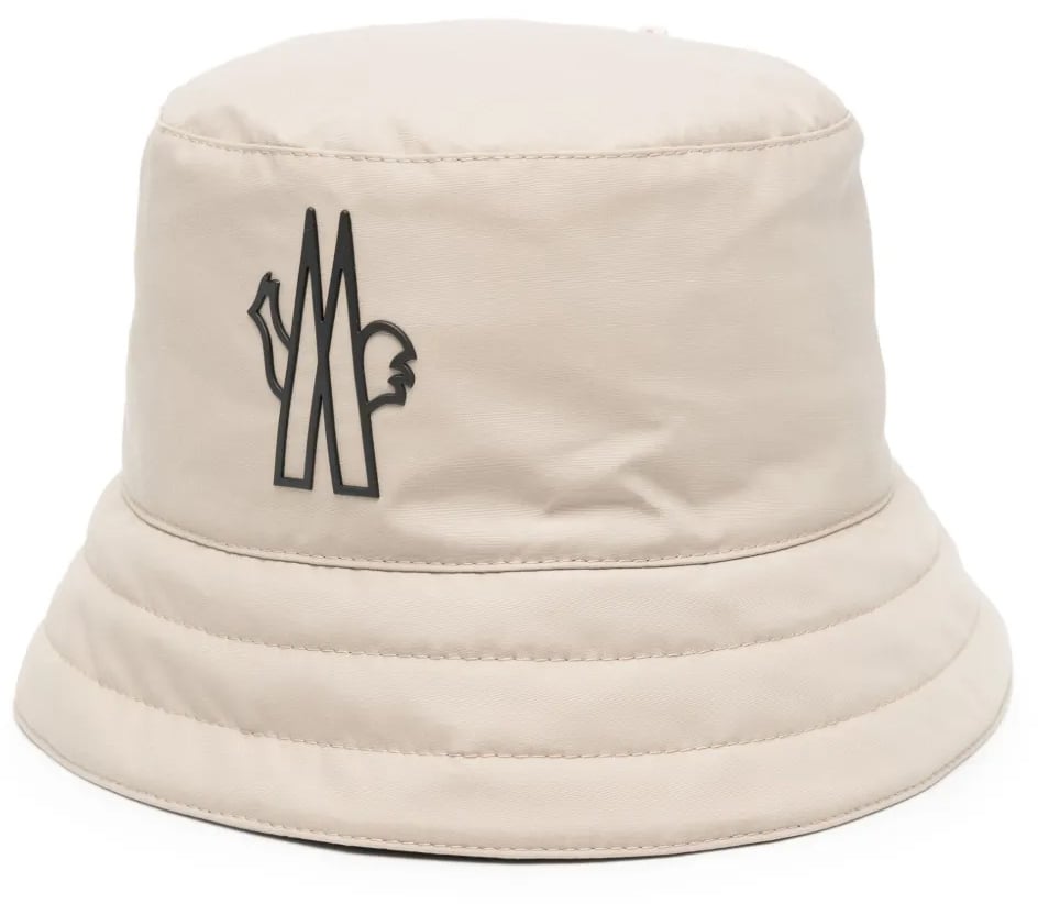 Moncler Grenoble Day-namic Logo Bucket Hat Beige