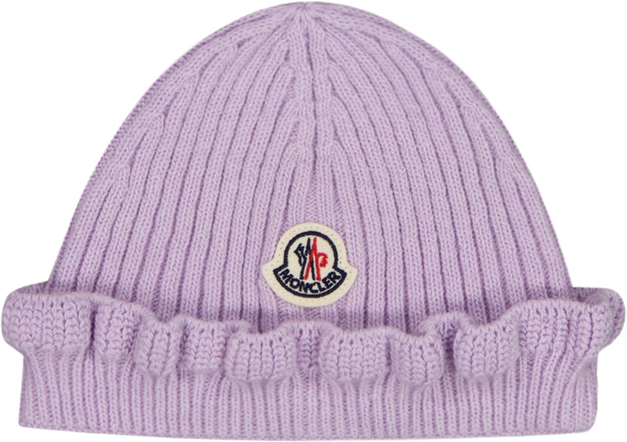 Moncler Baby Meisjes Muts In Lila Paars