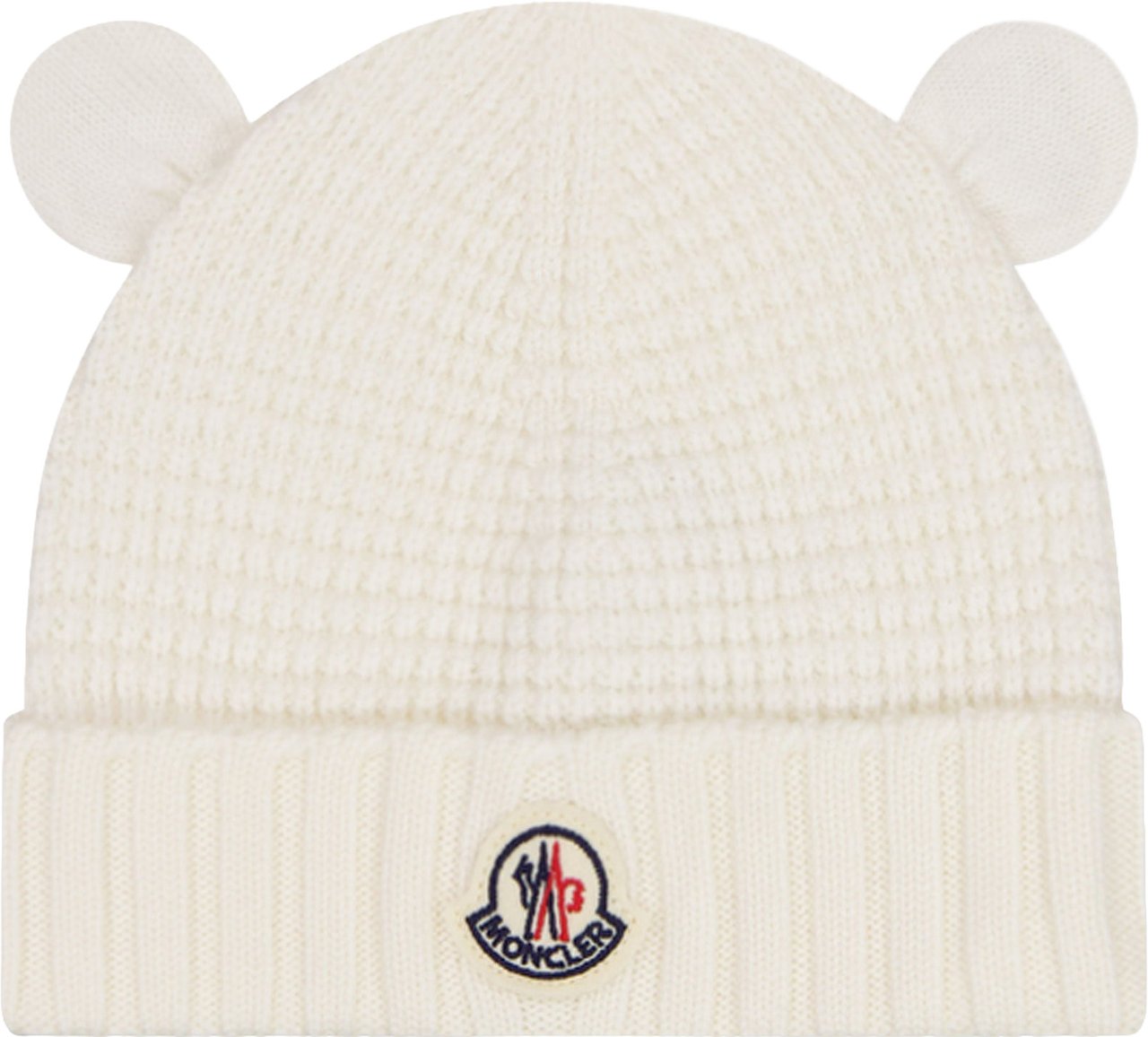 Moncler Baby Unisex Muts In Off White Wit