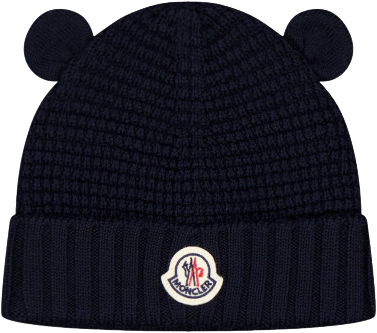 Moncler Moncler Baby Unisex Muts In Navy Blauw