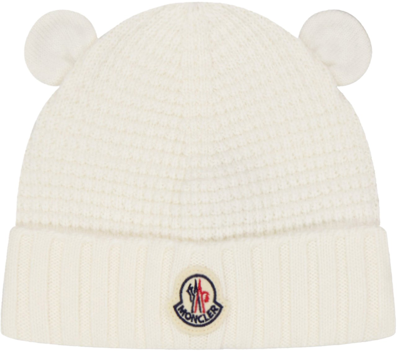 Moncler Moncler Baby Unisex Muts In Wit Wit