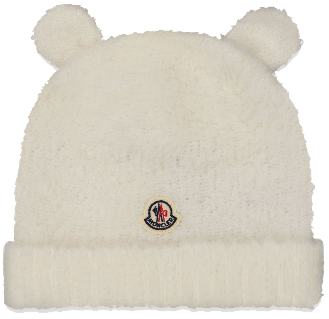 Moncler Moncler Baby Unisex Muts In Off White Wit