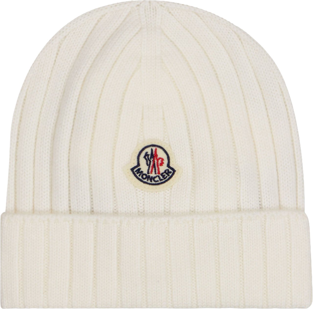 Moncler Baby Unisex Muts In Off White Wit