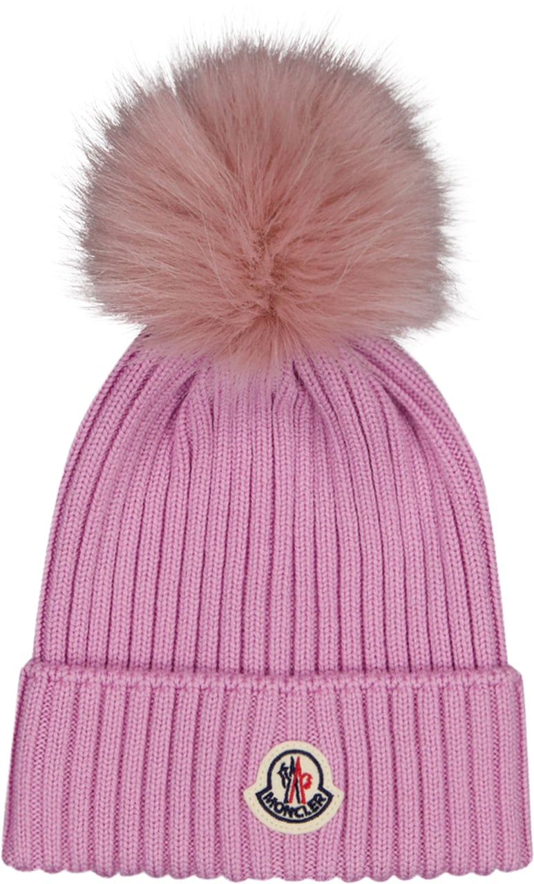 Moncler Kinder Meisjes Muts In Licht Roze Roze