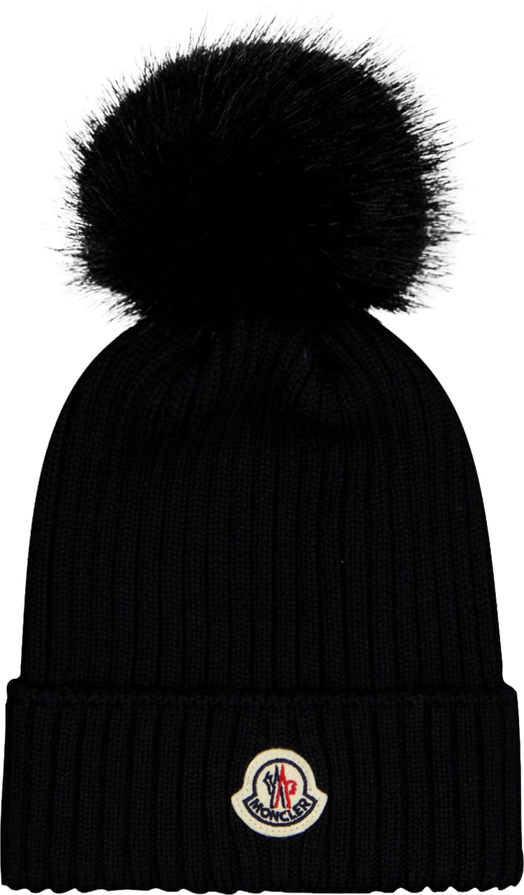 Moncler Kinder Meisjes Muts In Zwart Zwart
