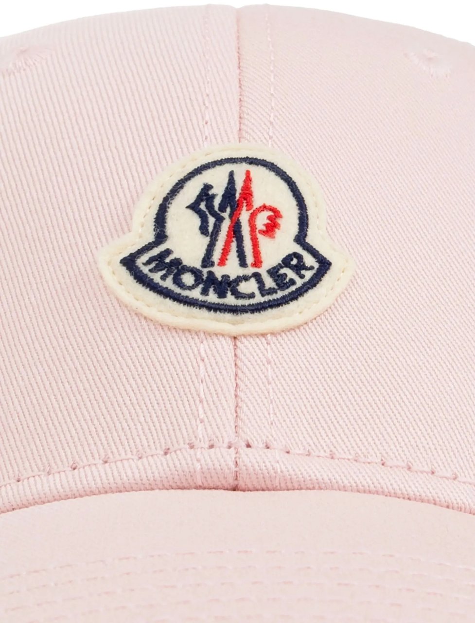 Moncler Pink Embroidered Logo Baseball Cap Neutraal