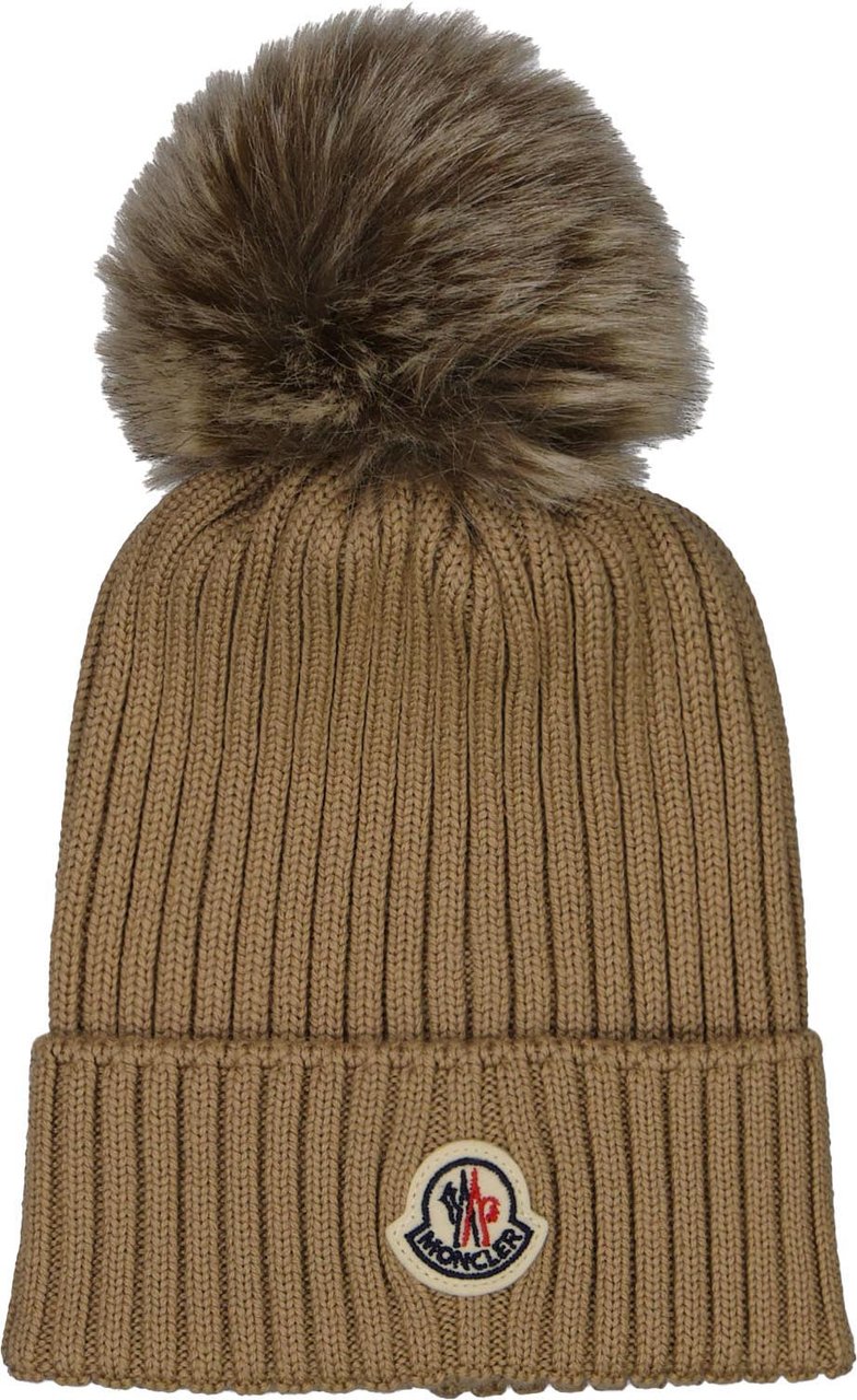 Moncler Moncler Kinder Meisjes Muts In beige Roze