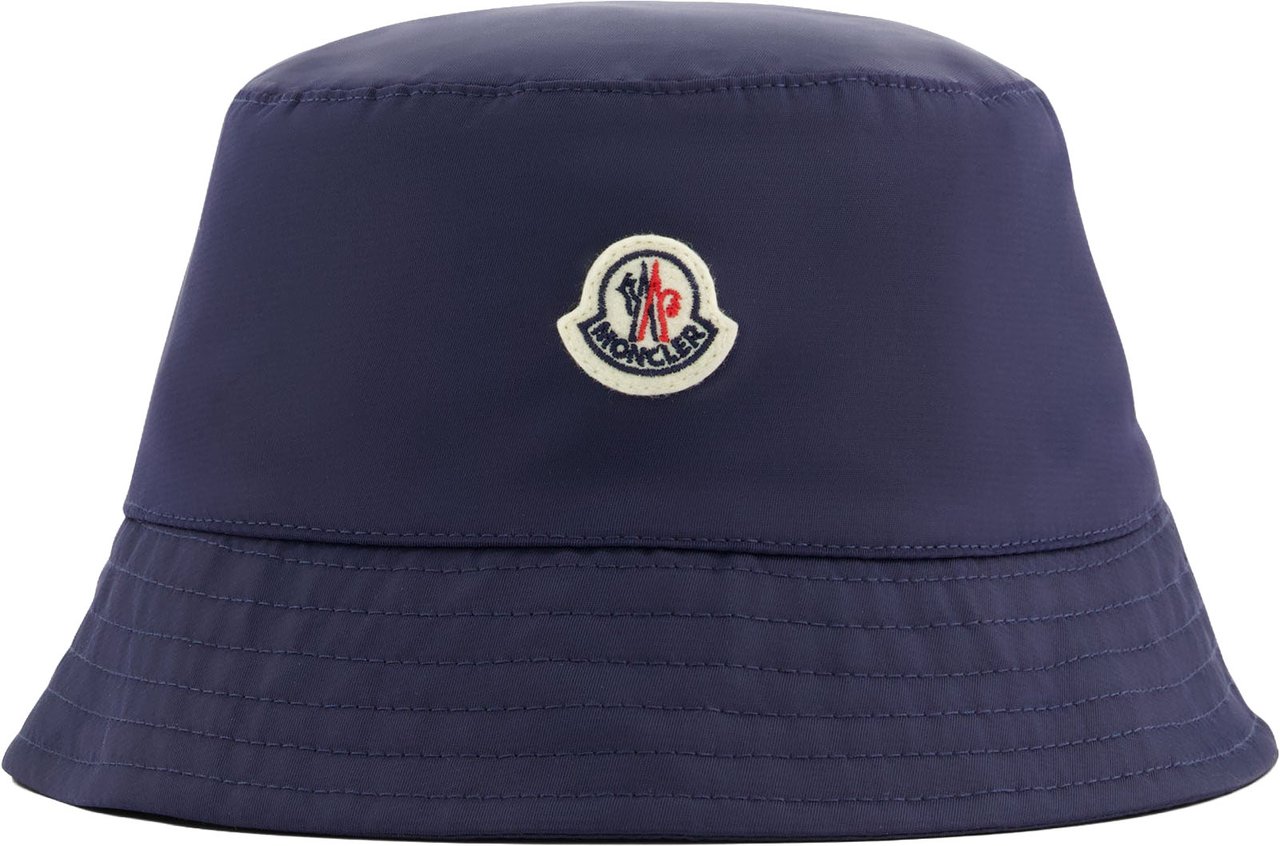 Moncler Kinder Unisex Hoed In Navy Blauw