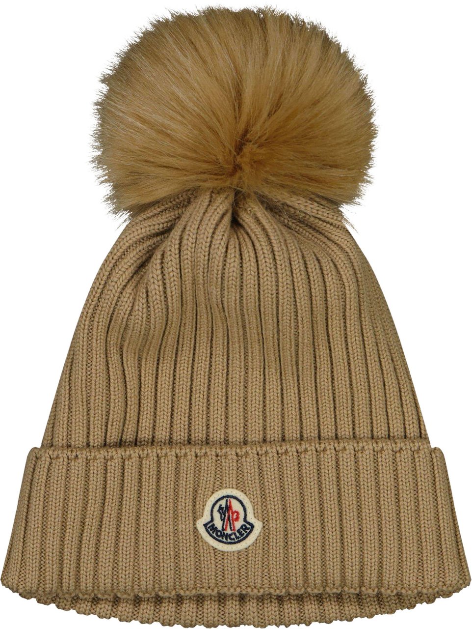 Moncler Meisjes Muts Camel Taupe