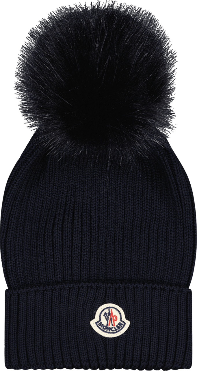 Moncler Moncler Kinder Meisjes Muts Navy Blauw