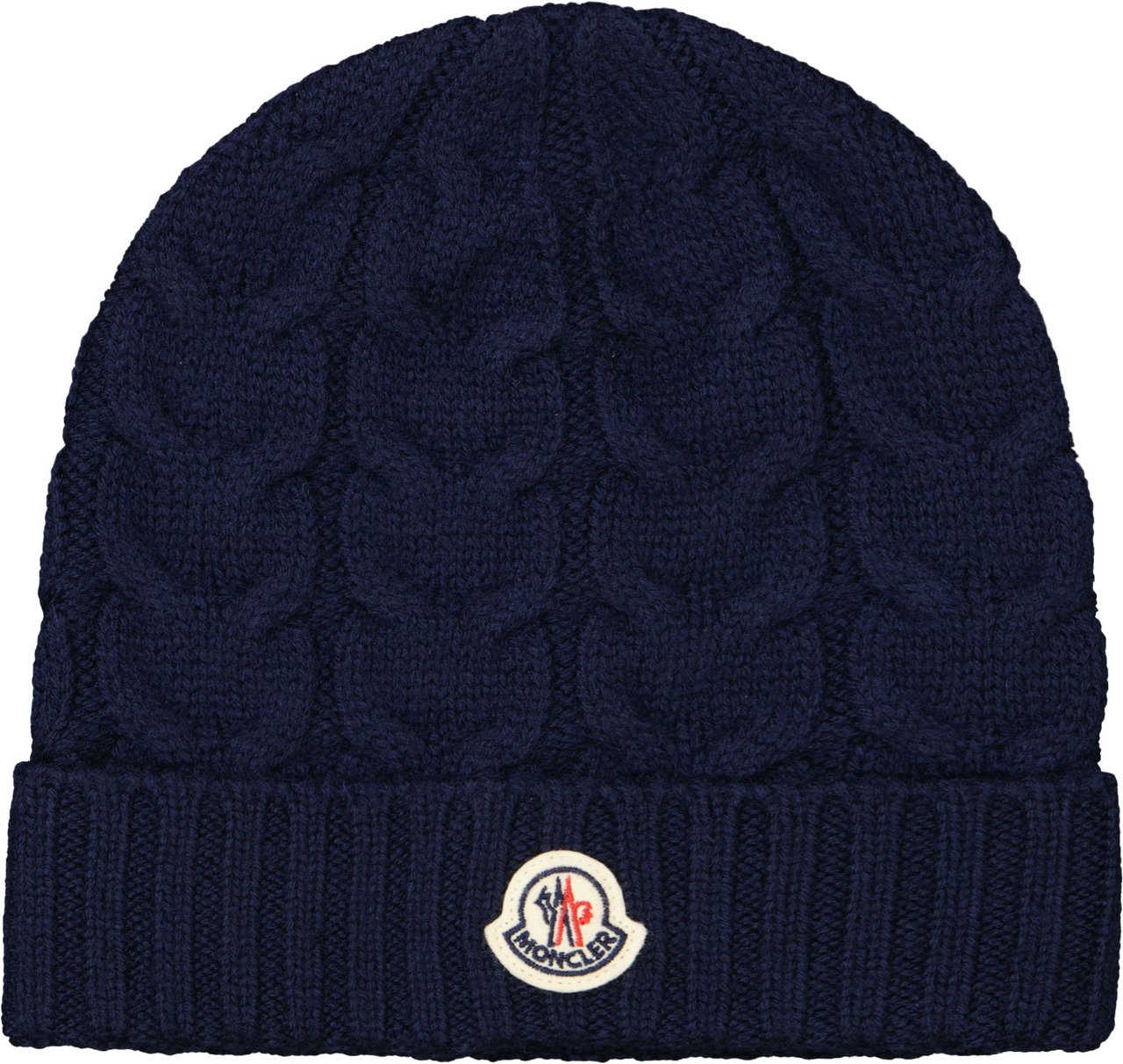 Moncler Kinder Unisex Muts In Navy Blauw