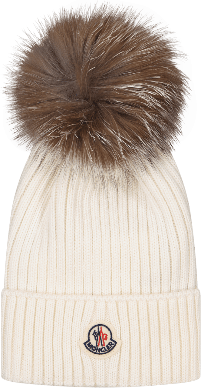 Moncler Moncler Kinder Unisex Muts Off White Wit