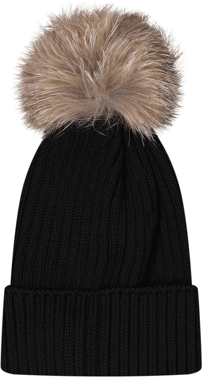 Moncler Kinder Unisex Muts Zwart Zwart