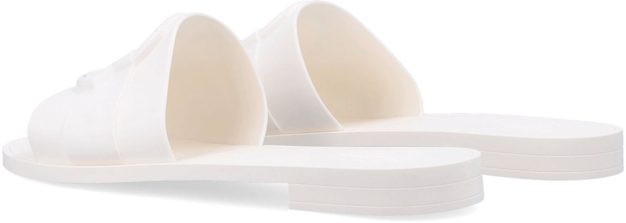 Moncler Mon Slides Shoes Bianco Wit