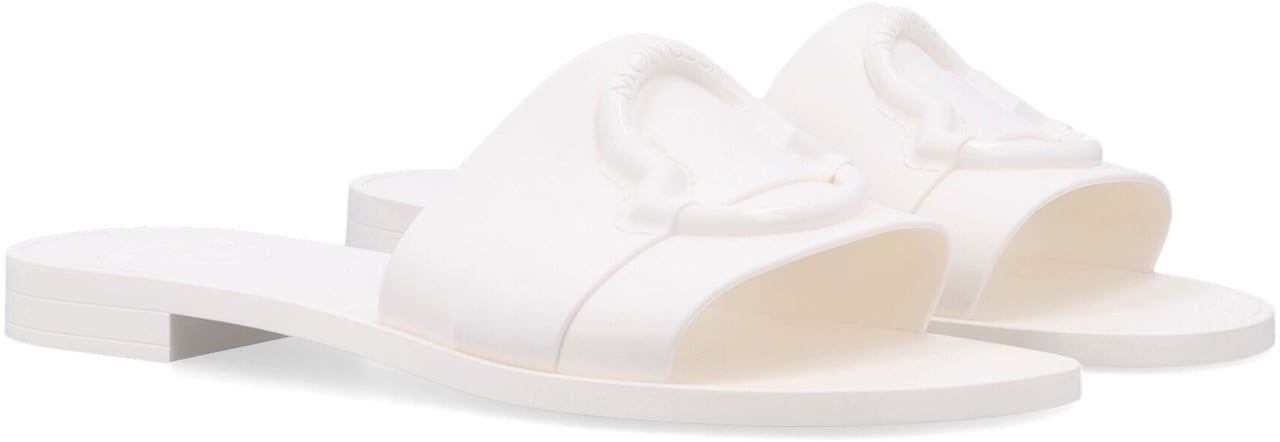Moncler Mon Slides Shoes Bianco Wit