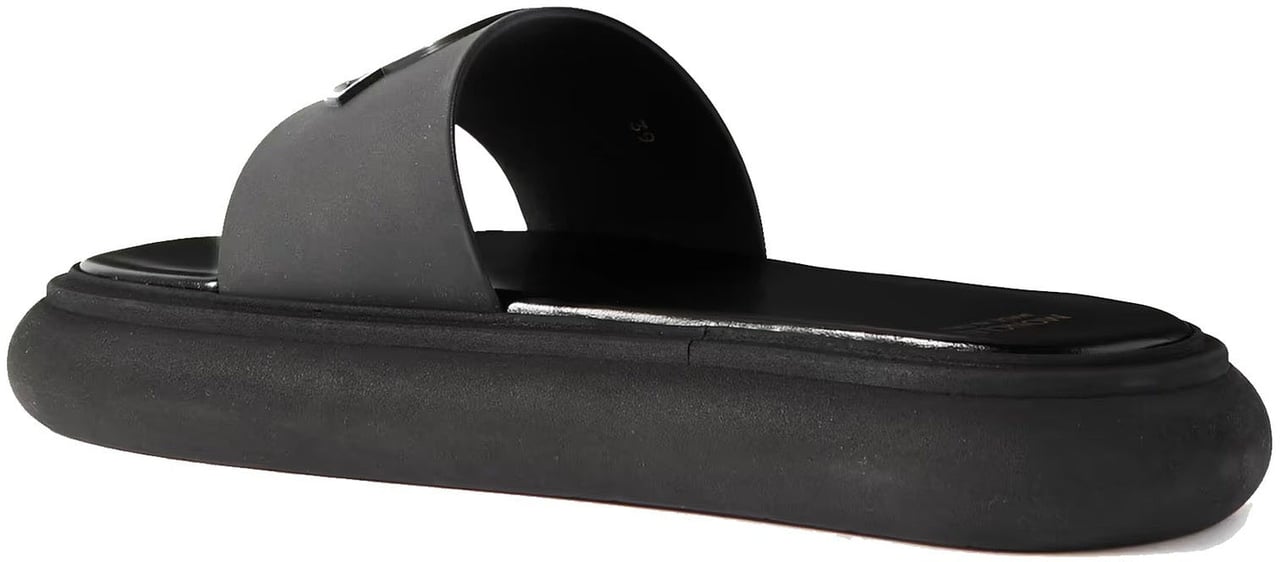 Moncler Moncler Logo Slides Zwart