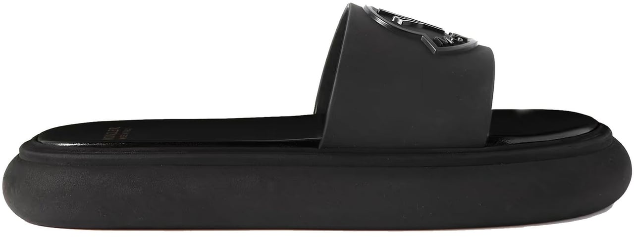Moncler Moncler Logo Slides Zwart