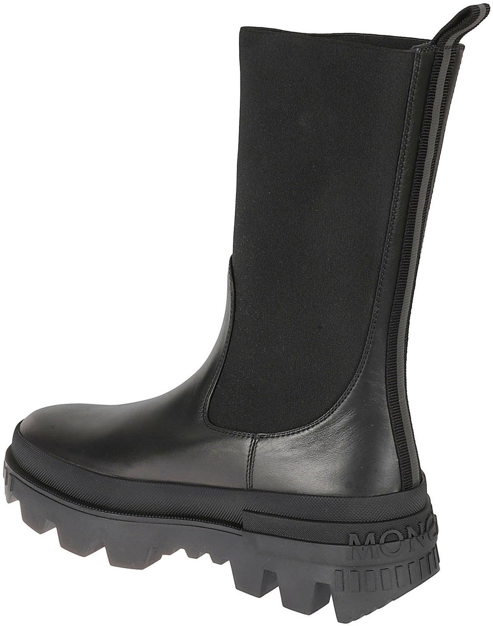 Moncler Moncler Leather Boots Zwart