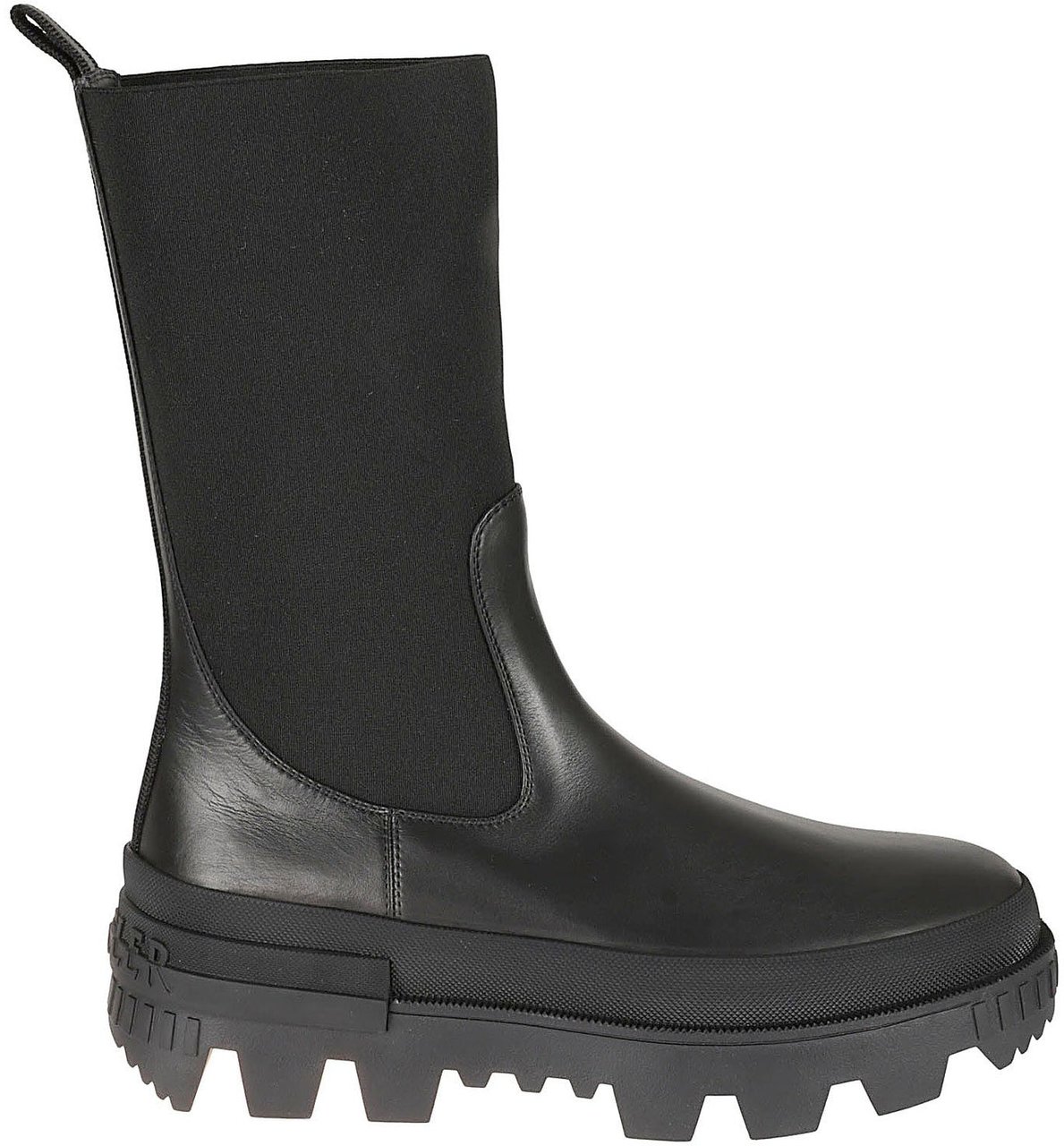Moncler Moncler Leather Boots Zwart