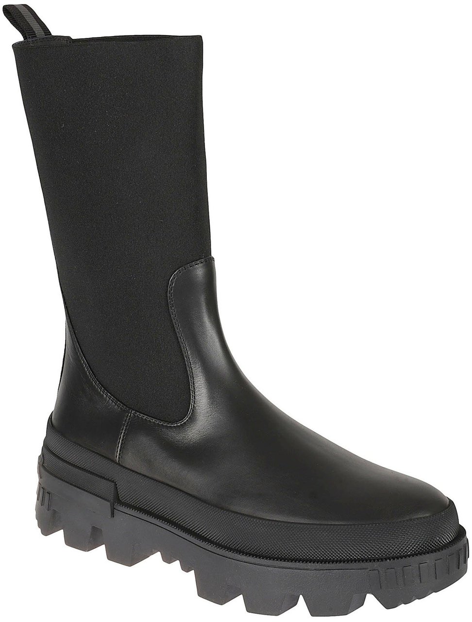 Moncler Moncler Leather Boots Zwart