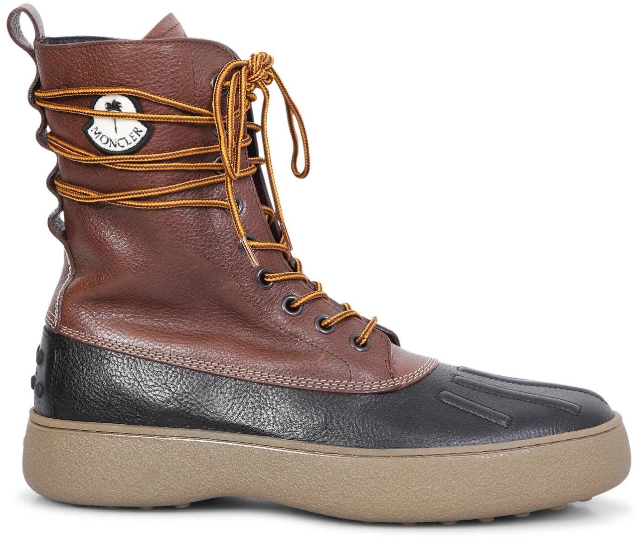 Moncler TOD'S X MONCLER X PALM ANGELS Leather Boots Bruin