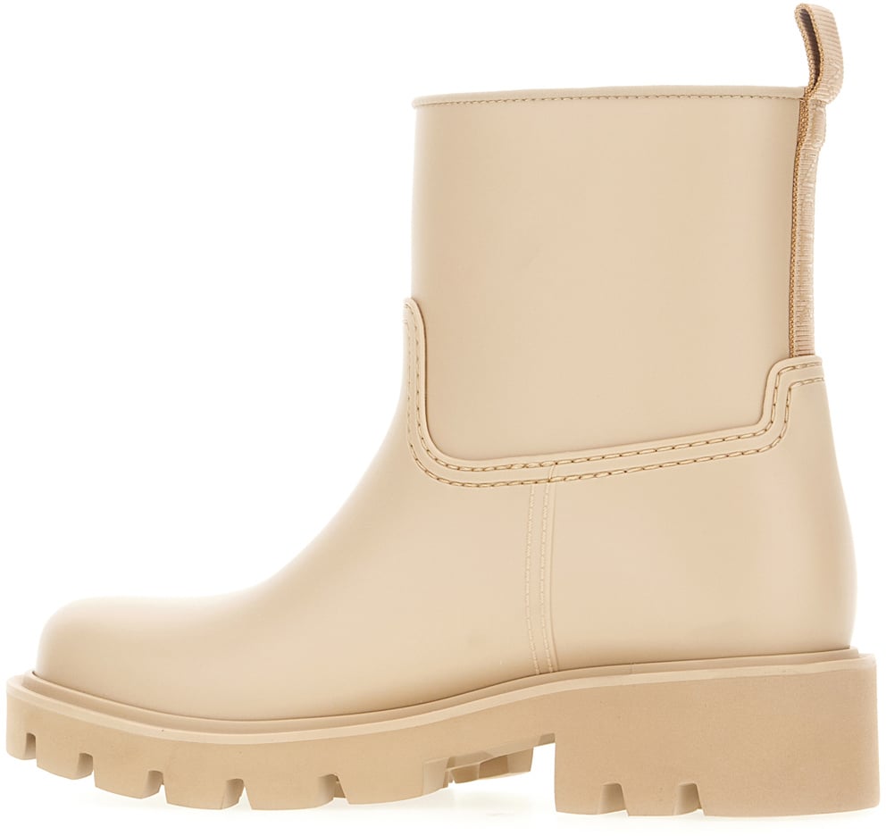 Moncler Moncler Beige rubber Kickstream ankle boots Beige