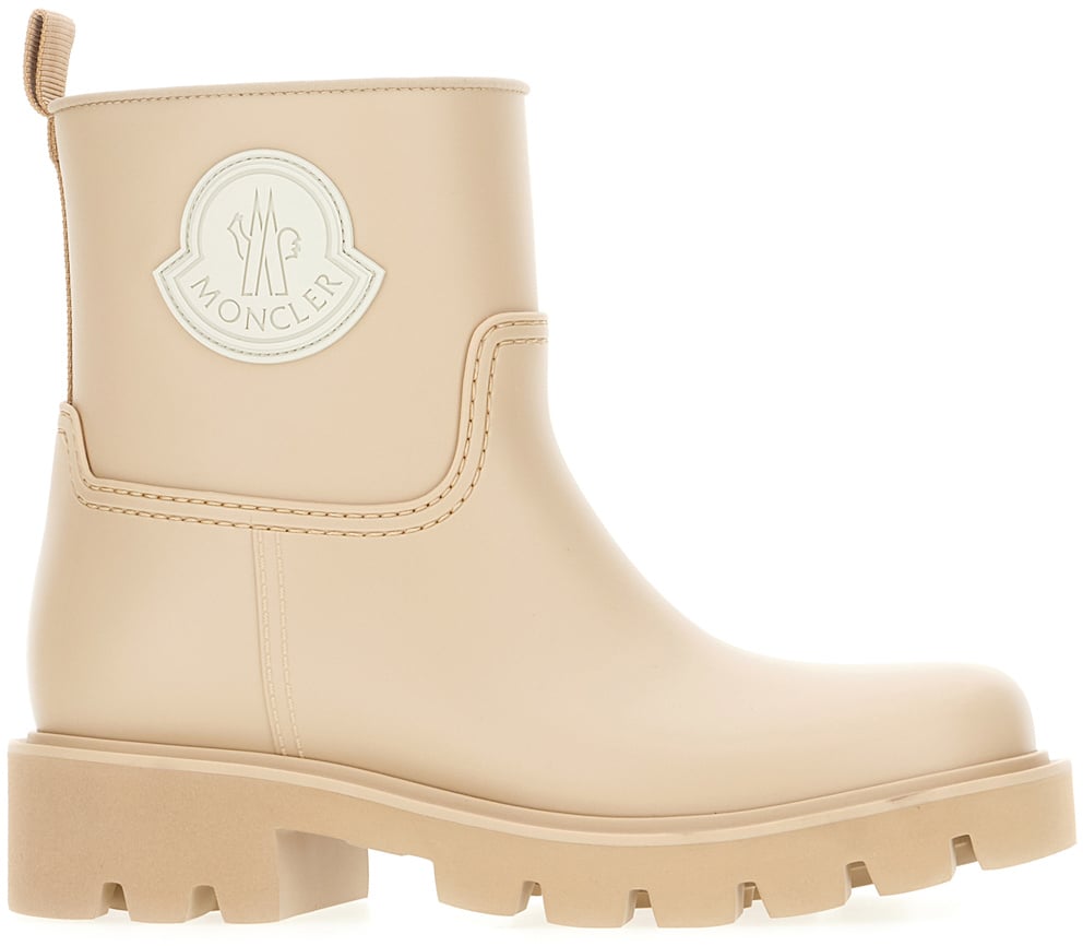 Moncler Moncler Beige rubber Kickstream ankle boots Beige