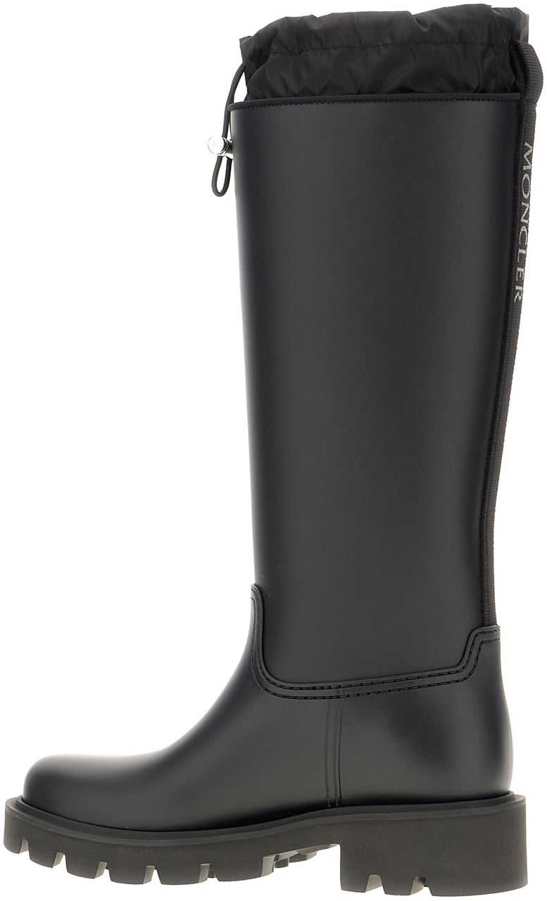 Moncler Black rubber Kickstream boots Zwart