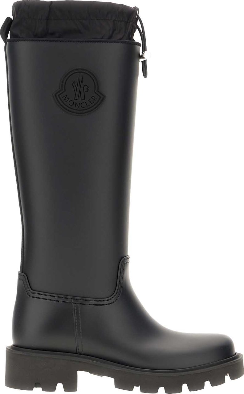 Moncler Black rubber Kickstream boots Zwart