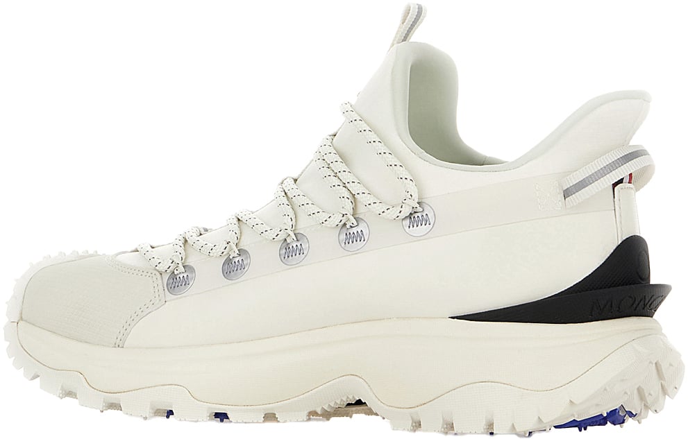 Moncler Moncler White tech fabric Trailgrip Lite 2 sneakers Wit