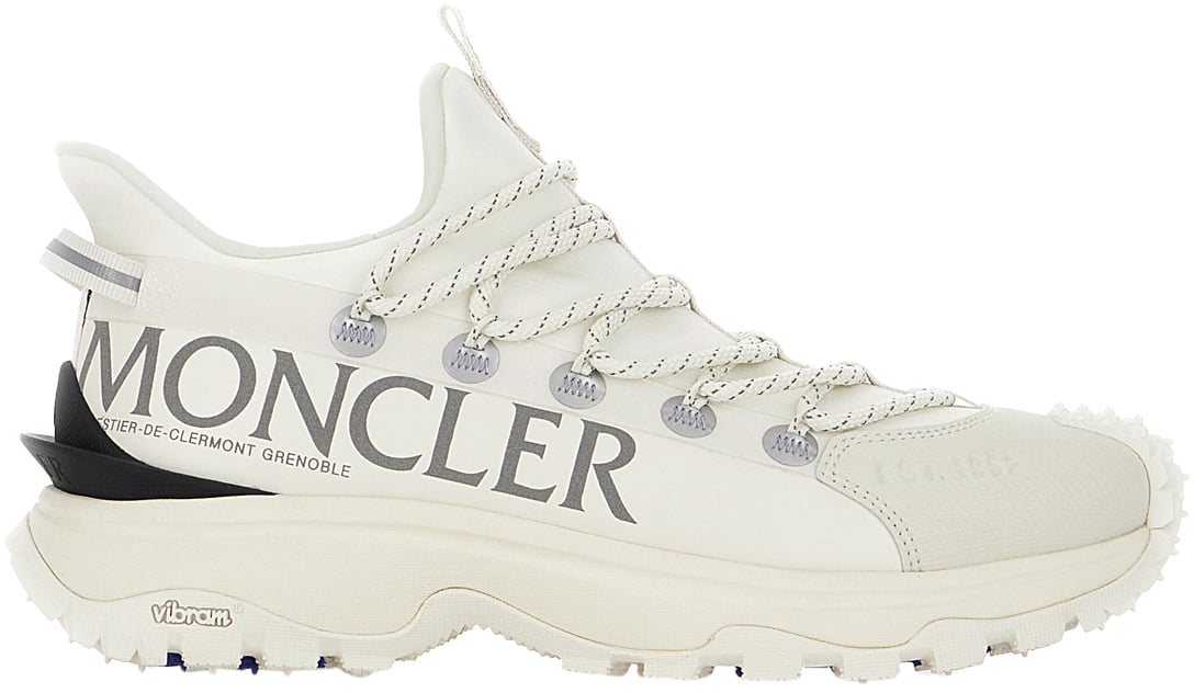 Moncler Moncler White tech fabric Trailgrip Lite 2 sneakers Wit