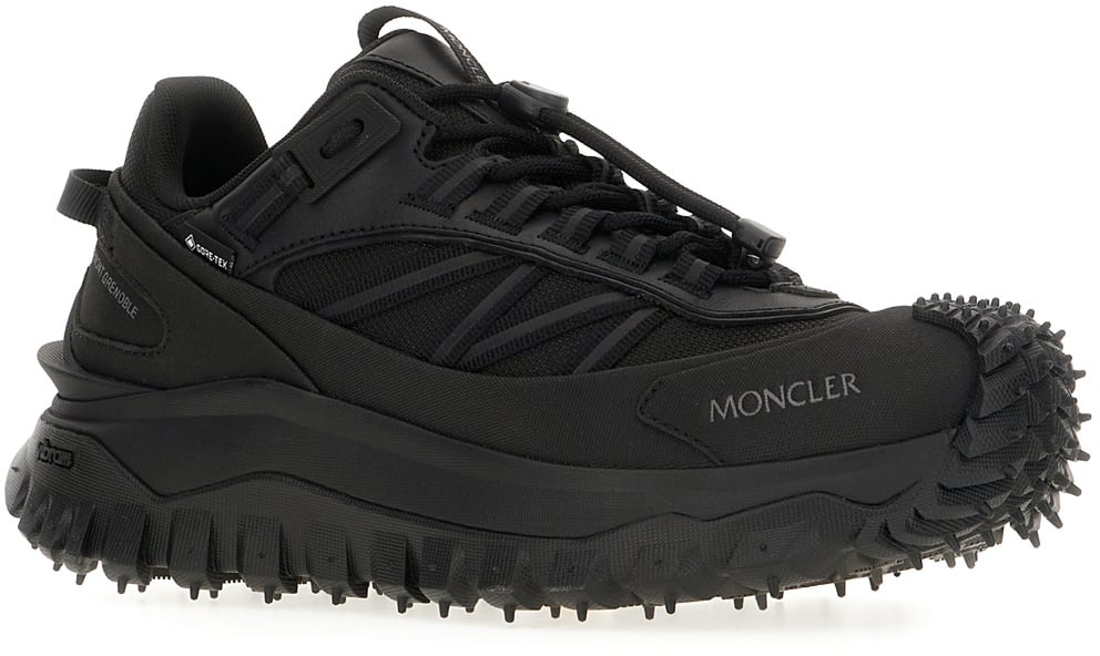 Moncler Moncler Black fabric Trailgrip GTX sneakers Zwart