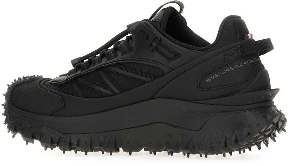 Moncler Moncler Black fabric Trailgrip GTX sneakers Zwart