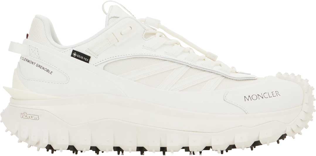 Moncler White fabric Trailgrip GTX sneakers Wit