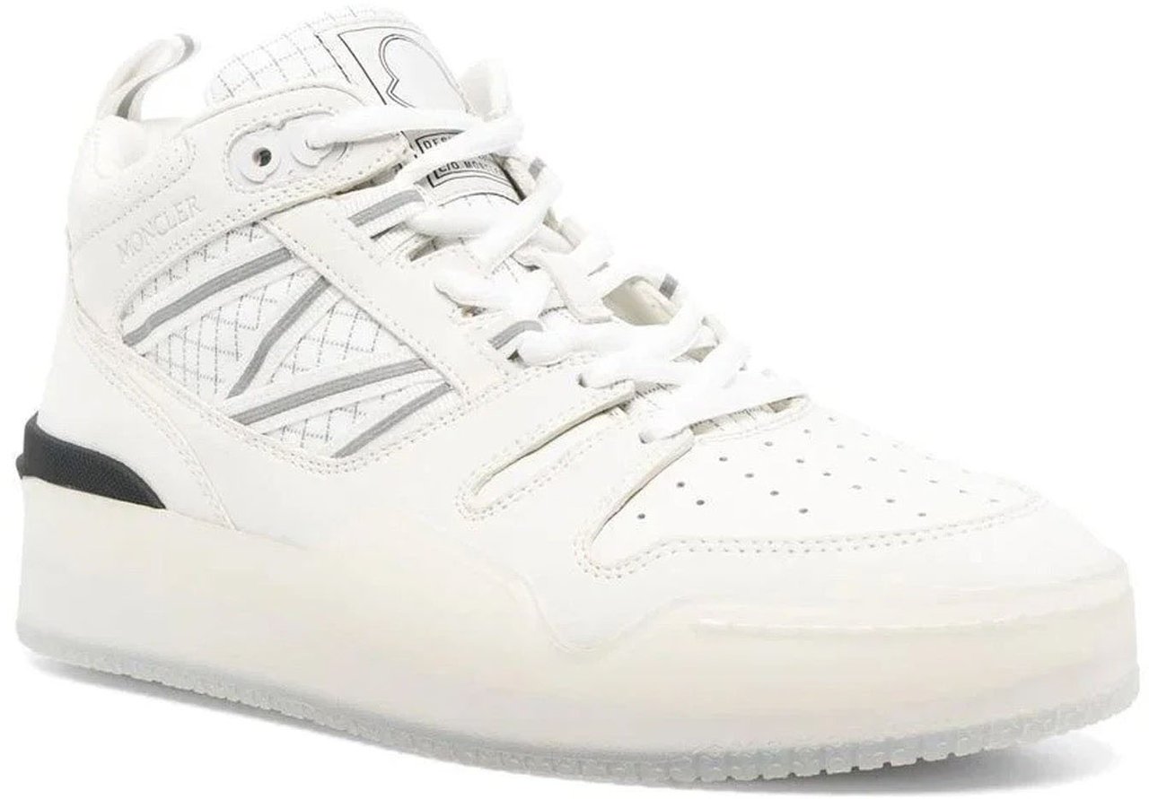 Moncler Moncler Pivot Leather Sneakers Wit
