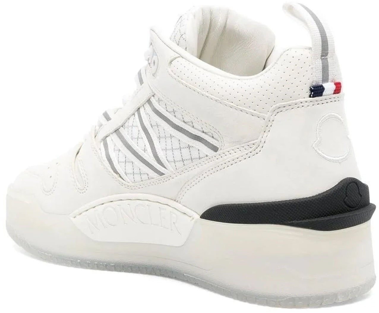 Moncler Moncler Pivot Leather Sneakers Wit