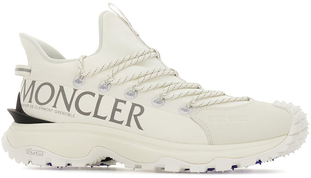 Moncler Moncler White tech fabric Trailgrip Lite 2 sneakers Wit