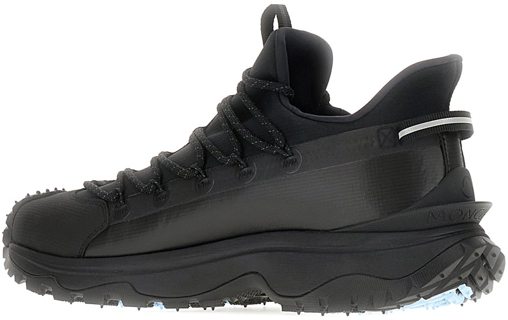 Moncler Moncler Black nylon Trailgrip Lite 2 sneakers Zwart