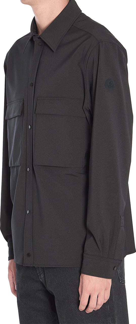 Moncler Long-sleeve Casual shirt Zwart