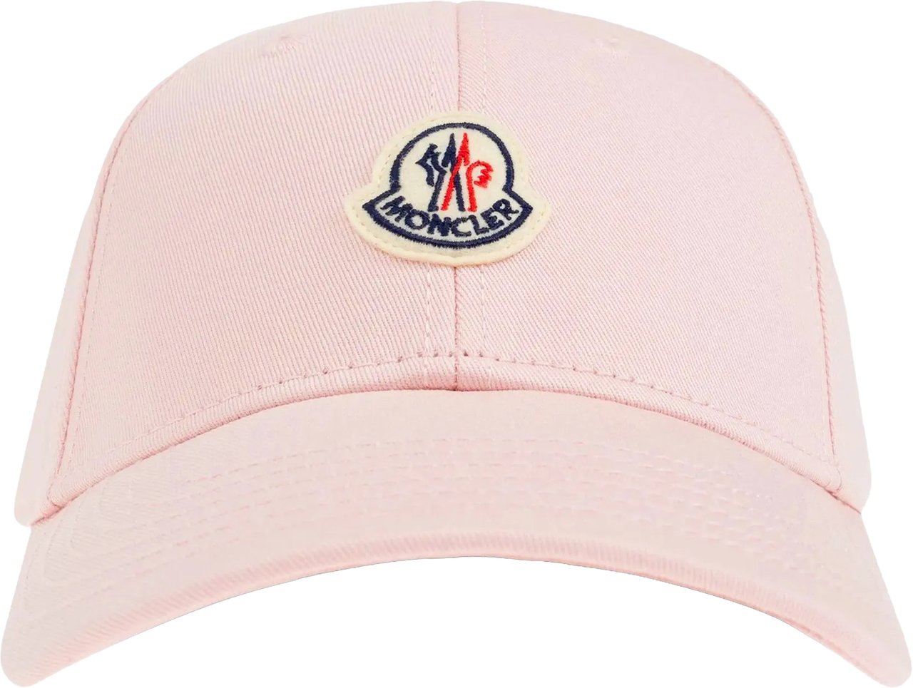 Moncler Pink Embroidered Logo Baseball Cap Neutraal