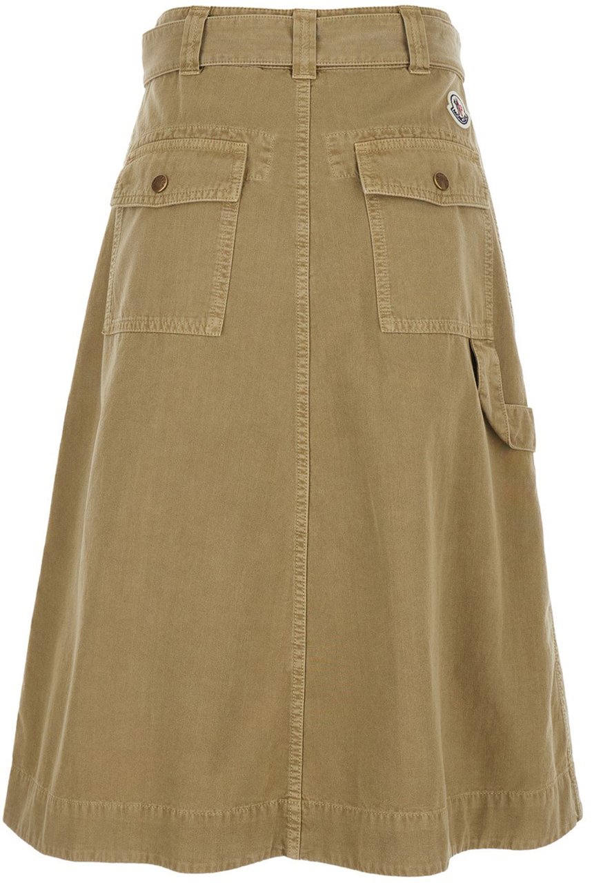 Moncler Black Utility Mini Skirt Neutraal