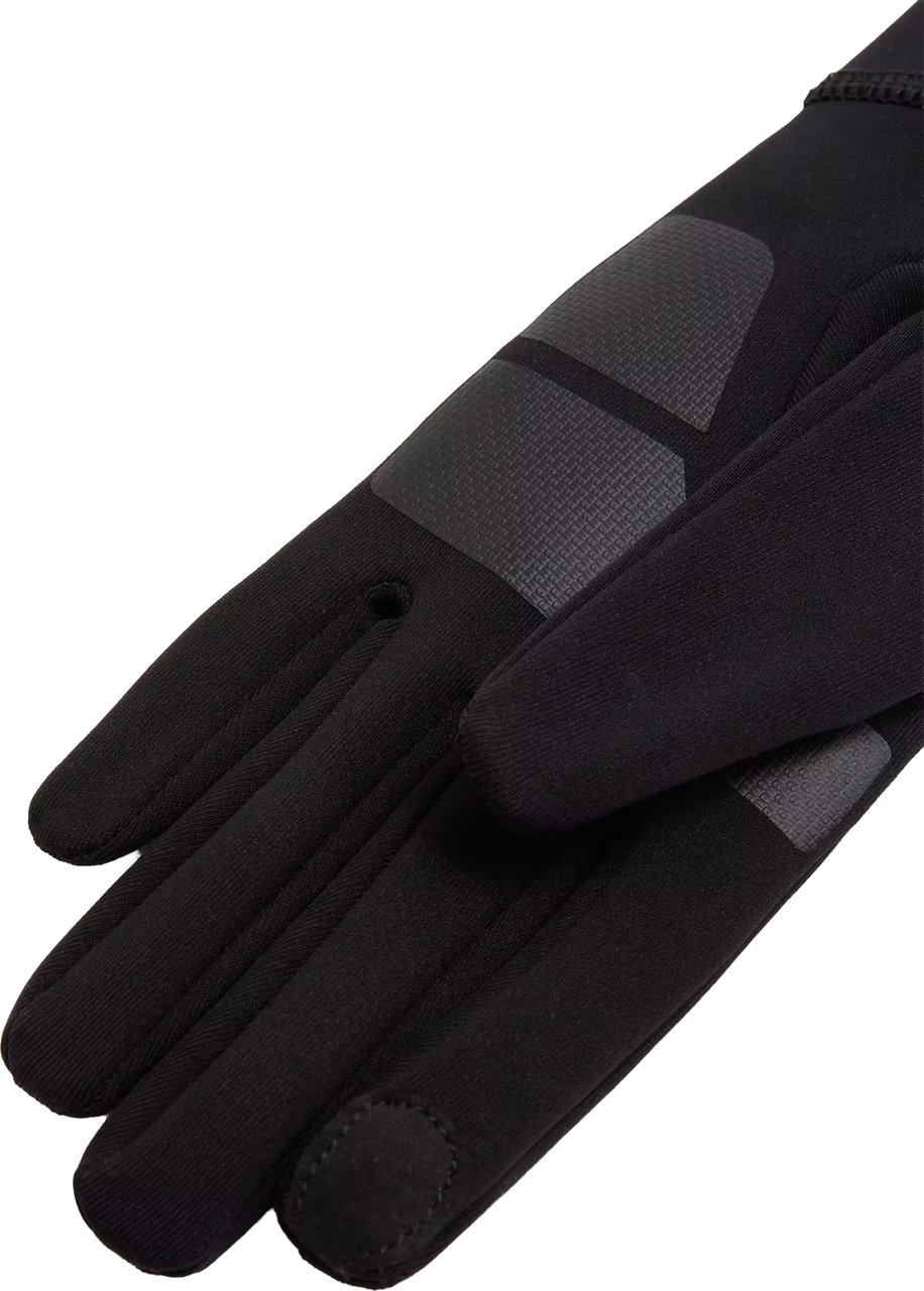 Moncler Black Textured Grip Ski Gloves Zwart