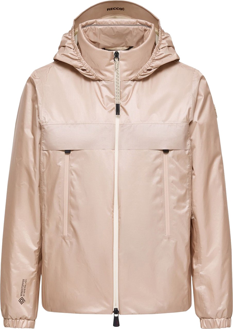 Moncler Neutral Fergana Hooded Casual Jacket Neutraal