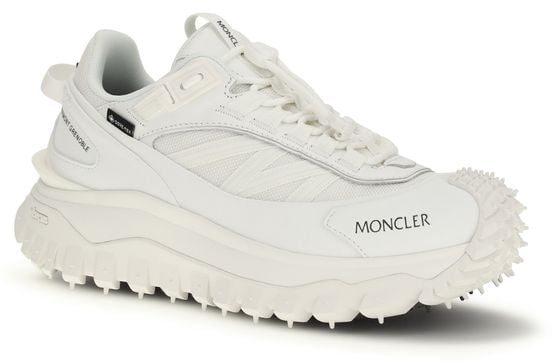 Moncler White Polyamide Athletic Sneakers Wit