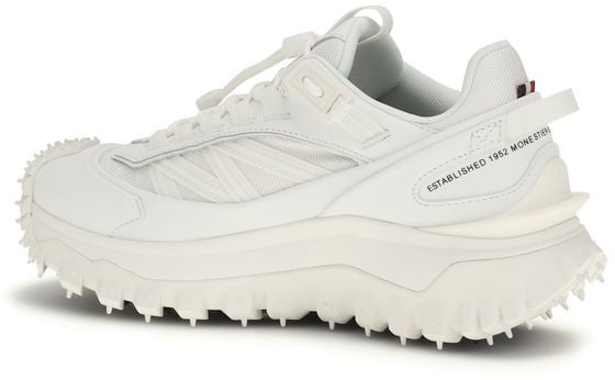 Moncler White Polyamide Athletic Sneakers Wit