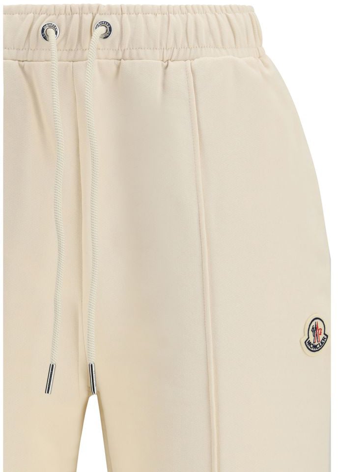 Moncler Beige Cotton Athletic Pants Beige