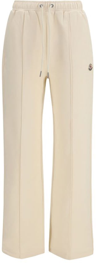 Moncler Beige Cotton Athletic Pants Beige